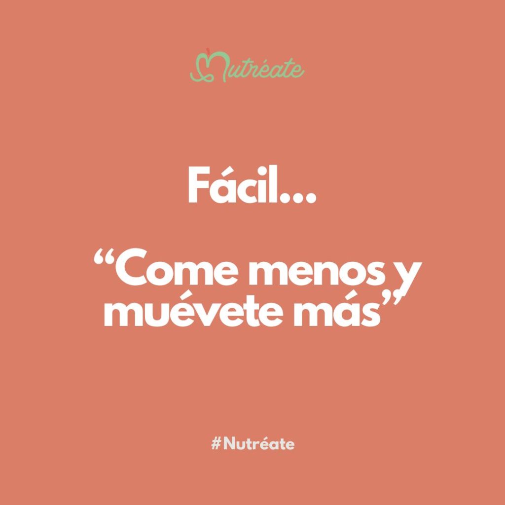 Come menos muévete más